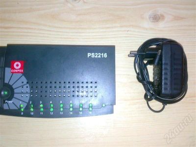 Лот: 386522. Фото: 1. коммутатор COMPEX PS2216 - 16портов. Маршрутизаторы (роутеры)