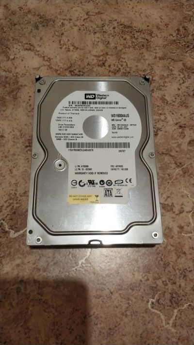 Лот: 17559683. Фото: 1. HDD Western Digital WD1600AAJS. Жёсткие диски (HDD)