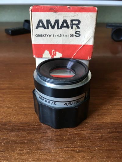 Лот: 19197449. Фото: 1. Обьектив amar 1:4.5 f=105. Состояние... Объективы