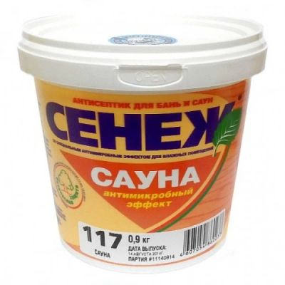 Лот: 12891400. Фото: 1. Антисептик Сенеж Сауна, 2,5кг. Краски, лаки, растворитель