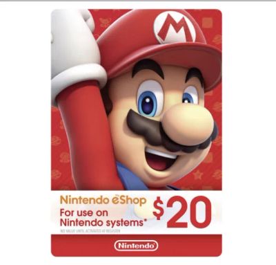 Лот: 17479188. Фото: 1. 20$ Nintendo eShop Gift Card. Игры для консолей