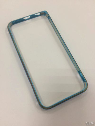 Лот: 12993411. Фото: 1. Бампер iPhone 6/ 6S Металл Синий... Чехлы, бамперы
