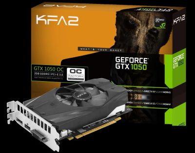 Лот: 9105412. Фото: 1. Видеокарта KFA2 GeForce GTX 1050... Видеокарты