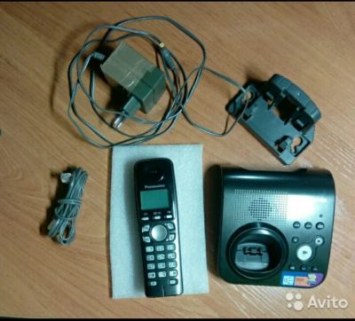 Лот: 11042476. Фото: 1. Беспроводной телефон Panasonic... DECT и радиотелефоны