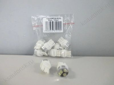 Лот: 6242369. Фото: 1. Диодная лампа 12V T20 9SMD 2835... Оптика и освещение