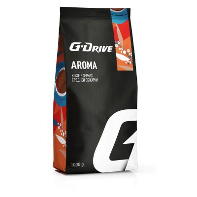 Лот: 25437485. Фото: 1. Кофе в зернах G-Drive Aroma, 1... Чай, кофе, какао