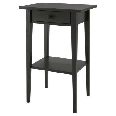 Лот: 8326117. Фото: 1. Ikea Тумба прикроватная, черная. Тумбы