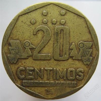 Лот: 1814054. Фото: 1. vz Перу 20 сентимо 1994. Америка