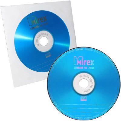 Лот: 20683355. Фото: 1. Диск CD-R 1шт Mirex 700Mb 48x... Другое (носители информации)