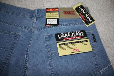 Лот: 1869584. Фото: 1. Джинсы мужские W-34. Брюки, джинсы, шорты