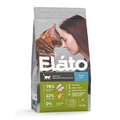 Лот: 18392583. Фото: 1. Elato Holistic д/кошек 1,5кг д... Корма
