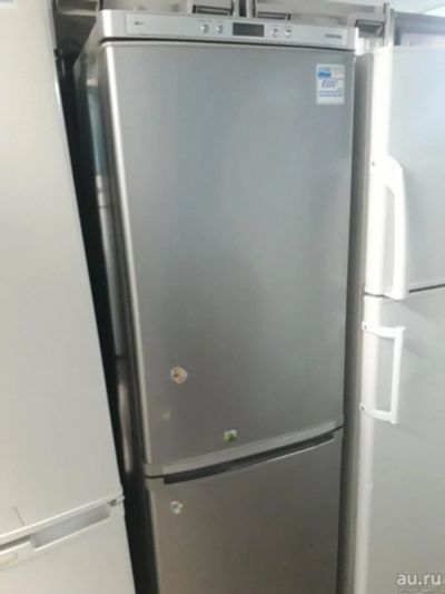 Лот: 13402174. Фото: 1. Холодильник Samsung серебристый... Холодильники, морозильные камеры