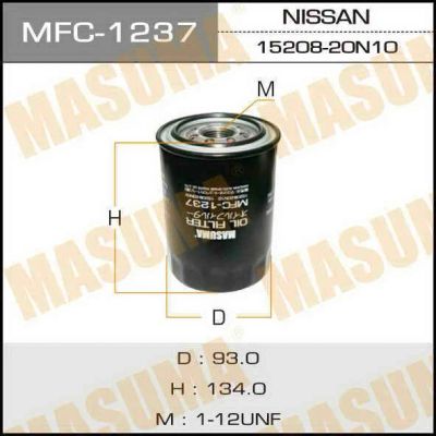 Лот: 14321566. Фото: 1. Masuma MFC-1237 Фильтр масляный... Расходные материалы