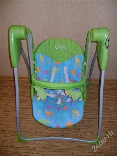 Лот: 1456298. Фото: 1. Электронная качеля Graco. Ходунки, прыгунки, качели