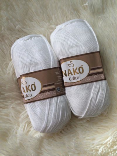 Лот: 11580692. Фото: 1. Пряжа NAKO (Турция) Calico, 50... Ткани, нитки, пряжа