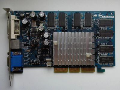 Лот: 3938340. Фото: 1. Bидеокарта GeForce FX 5200 128Mb. Видеокарты