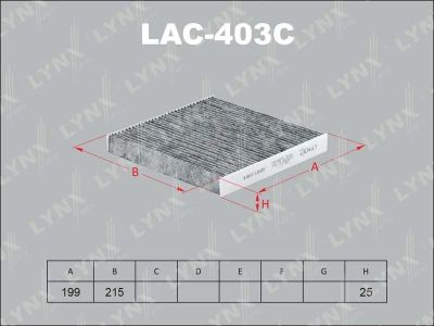 Лот: 13357211. Фото: 1. Lynx LAC-403C Салонный фильтр. Расходные материалы