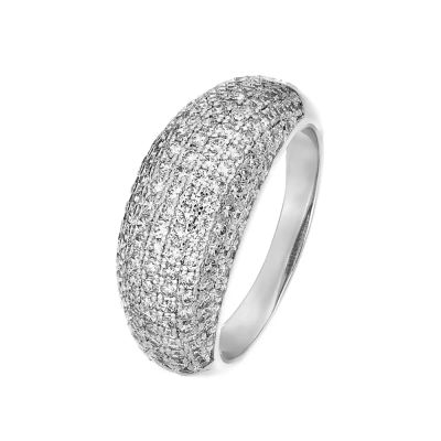 Лот: 23822843. Фото: 1. Серебряное кольцо с фианитами... Кольца, перстни