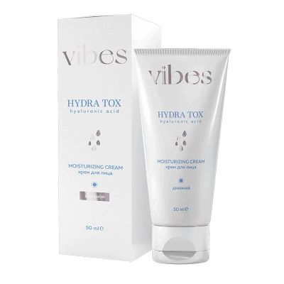 Лот: 23720700. Фото: 1. Vibes Крем для лица с гиалуроновой... Лекарства
