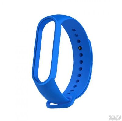 Лот: 16914124. Фото: 1. Ремешок для Xiaomi Mi Band 5 синий... Смарт-часы, фитнес-браслеты, аксессуары