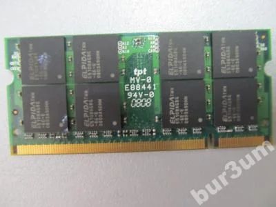 Лот: 3969087. Фото: 1. elpida gddr2-667 1gb 64mx8. Оперативная память