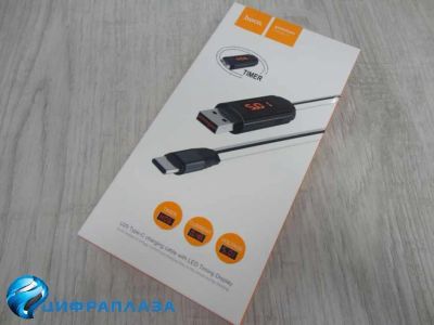 Лот: 14669765. Фото: 1. Кабель Type-C Hoco U29a LED displayed... Зарядные устройства, блоки питания, адаптеры сетевые для смартфонов