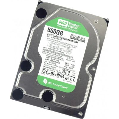 Лот: 15536303. Фото: 1. Western Digital (WD5000aads) 500GB... Жёсткие диски (HDD)