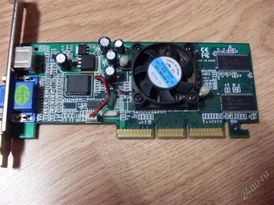Лот: 777699. Фото: 1. Видеокарта GeForce 4-MX440 64Mb. Видеокарты