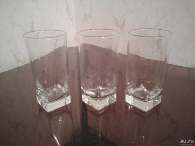 Лот: 10089087. Фото: 1. 3 стакана с квадратным дном. Кружки, стаканы, бокалы
