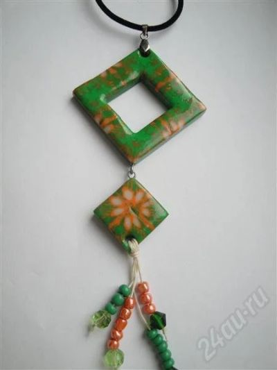 Лот: 575685. Фото: 1. Изделия из полимерной глины, колье... Колье