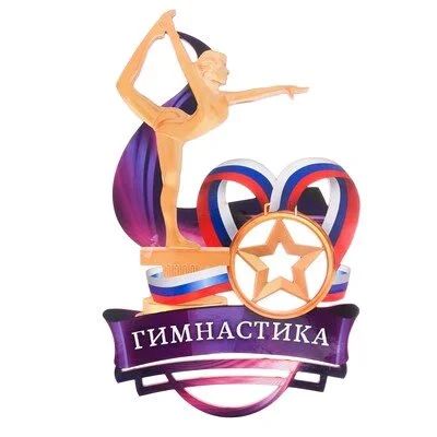 Лот: 11618546. Фото: 1. Медальница с ламтнацией " гимнастика... Фитнес, аэробика и гимнастика