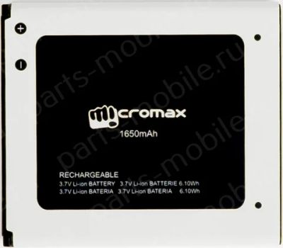 Лот: 7832957. Фото: 1. Аккумуляторная батарея для Micromax... Аккумуляторы