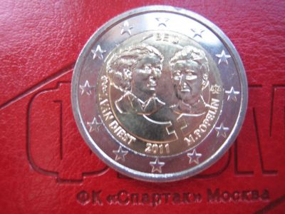 Лот: 3494388. Фото: 1. Бельгия. 2 евро. Ван Диест. 2011... Европа