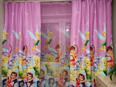 Лот: 17027913. Фото: 1. Шторы+тюль в детскую. Шторы, тюль