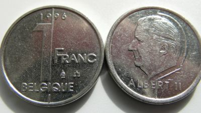 Лот: 4476745. Фото: 1. Бельгия 1 франк. Европа