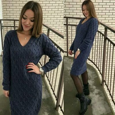 Лот: 11260419. Фото: 1. НОВОЕ! Платье вязанное, размер... Платья