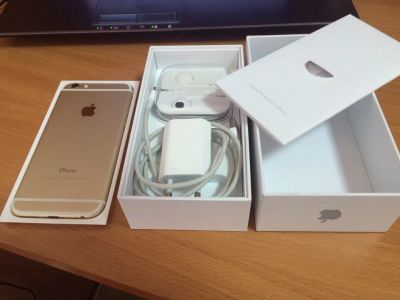 Лот: 7994130. Фото: 1. iPhone 6 16GB Gold. Смартфоны