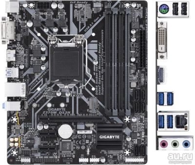 Лот: 17727515. Фото: 1. Материнская плата gigabyte z370m... Материнские платы