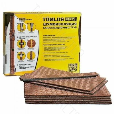Лот: 25407799. Фото: 1. Tonlos Pipe Комплект шумоизоляции... Водоотведение, водостоки и канализация