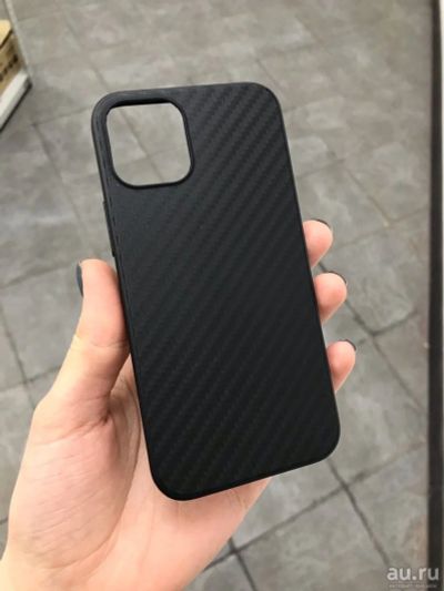 Лот: 16759308. Фото: 1. Чехол iPhone 12 Mini Carbon (черный... Чехлы, бамперы