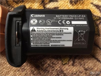 Лот: 10166799. Фото: 1. Батарея Canon LP-E4N Lithium-Ion... Аккумуляторы, зарядные