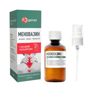 Лот: 25264231. Фото: 1. Меновазин р-р д наруж.прим. спиртовой... Лекарства