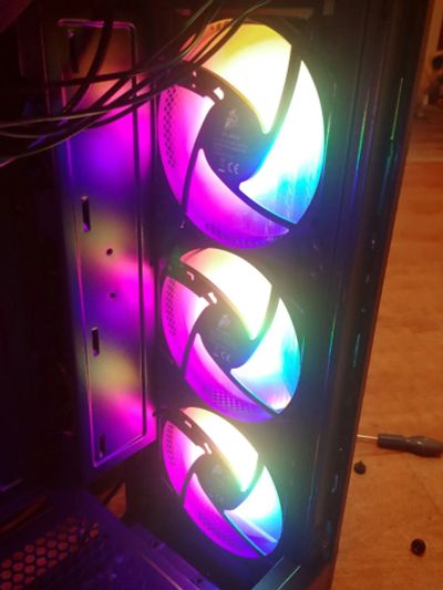 Лот: 19224359. Фото: 1. 4 новых RGB вентилятора 1stplayer... Системы охлаждения