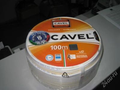 Лот: 2595351. Фото: 1. Кабель телевизионный Cavel , SAT-703B... Провода, кабели