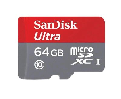 Лот: 9226580. Фото: 1. MicroSD 64 Gb Sandisk Ultra Android... Карты памяти