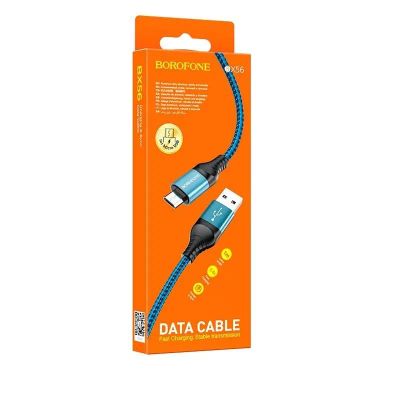 Лот: 22146795. Фото: 1. Кабель BOROFONE microUSB BX-56... Дата-кабели, переходники