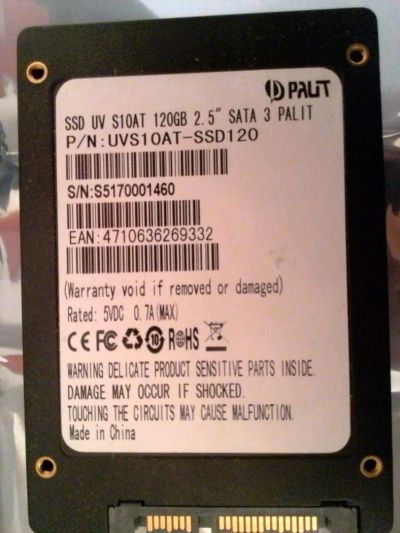 Лот: 10938340. Фото: 1. Palit UVS10AT. SSD-накопители