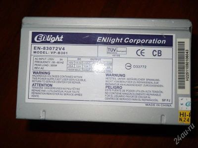 Лот: 10792067. Фото: 1. Блок питания Enlight Corporation... Корпуса, блоки питания
