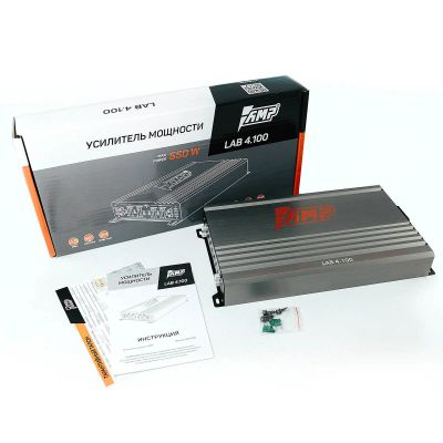 Лот: 14250788. Фото: 1. AMP LAB 4.100 4-х канальный усилитель... Усилители