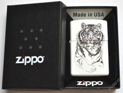 Лот: 1581969. Фото: 1. Zippo White Tiger [original/U... Сувенирные мелочи